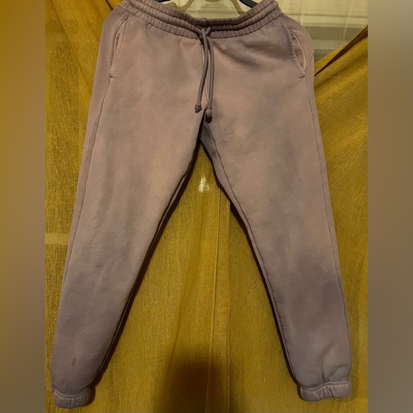 Tna cozy fleece aritzia size xs joggers sweatpants ombré purple - Picture 2 of 7